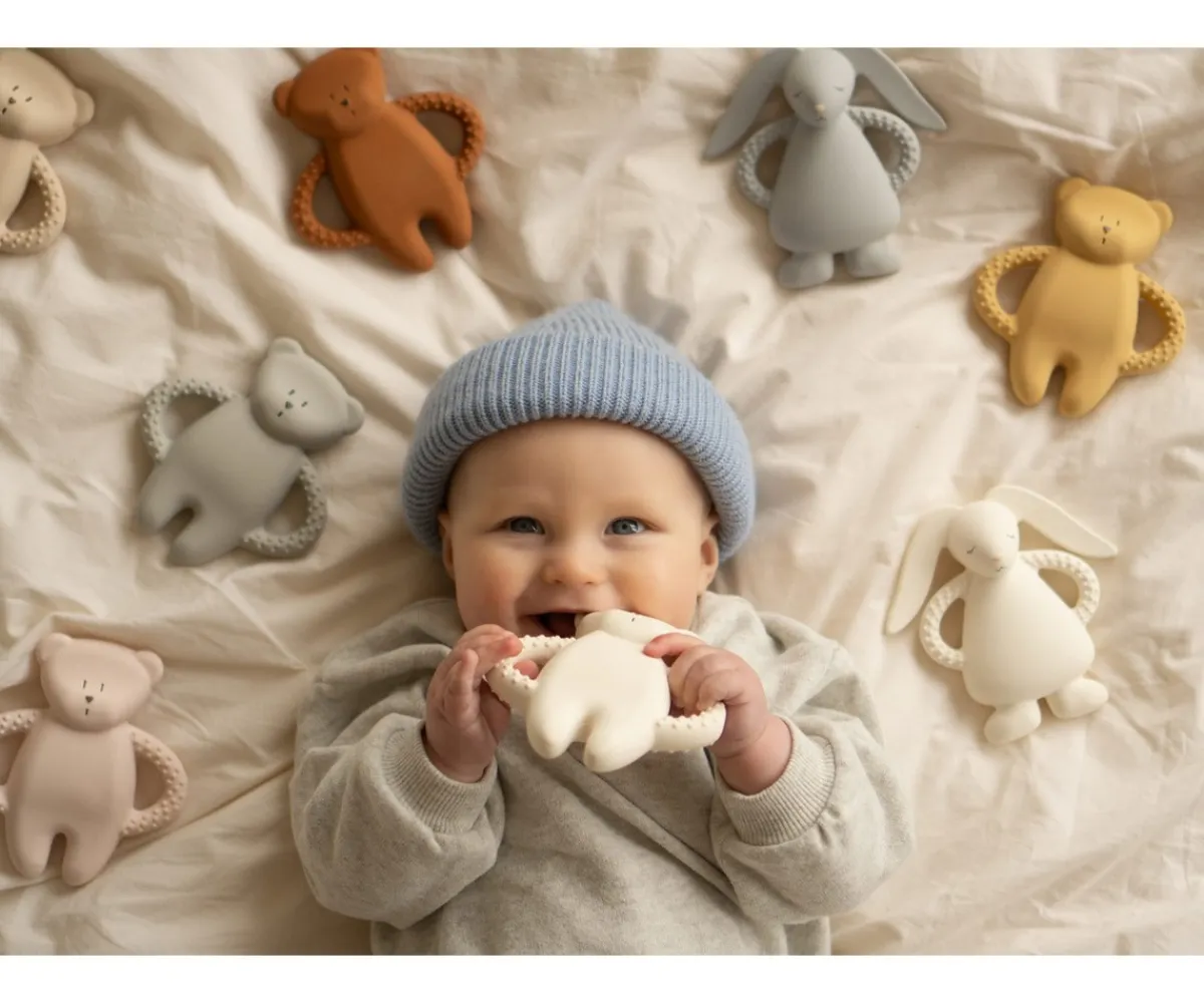 Mordedores^Moonie Mordedor de Caucho Natural Conejo Sand