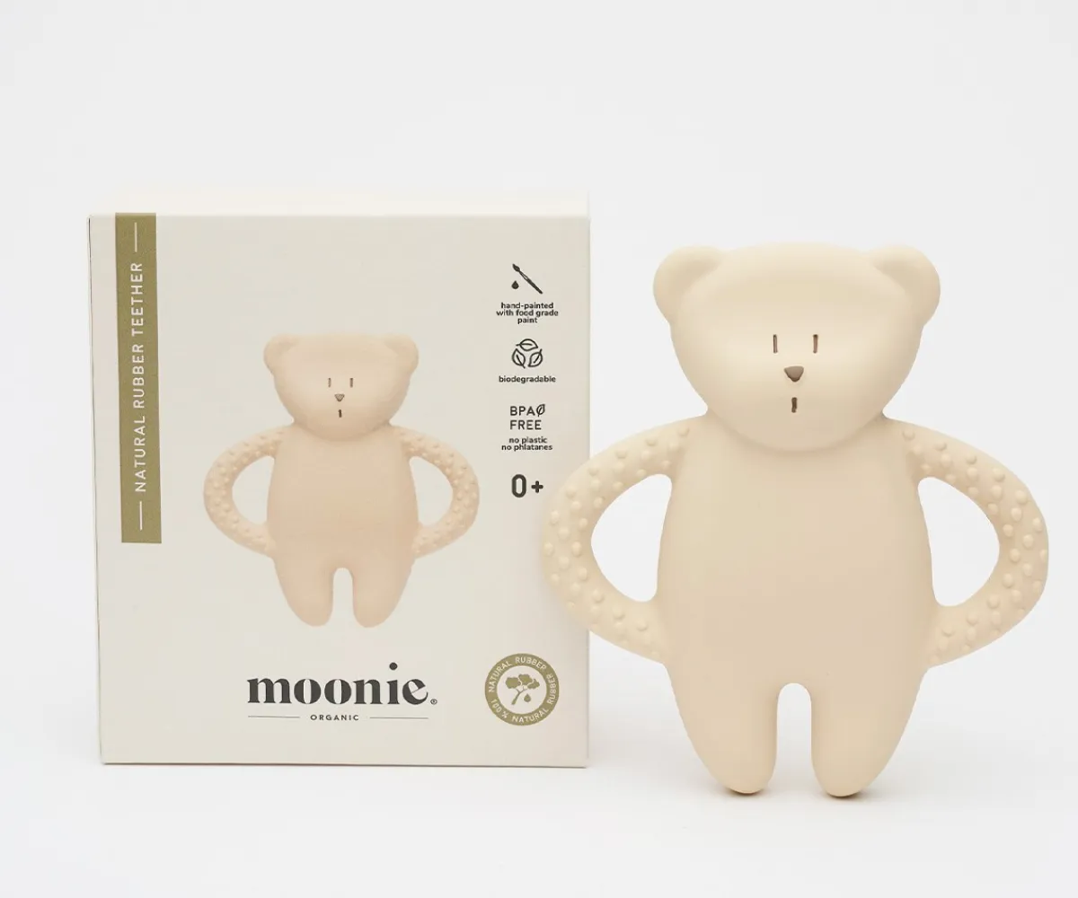 Mordedores^Moonie Mordedor de Caucho Natural Oso Sand