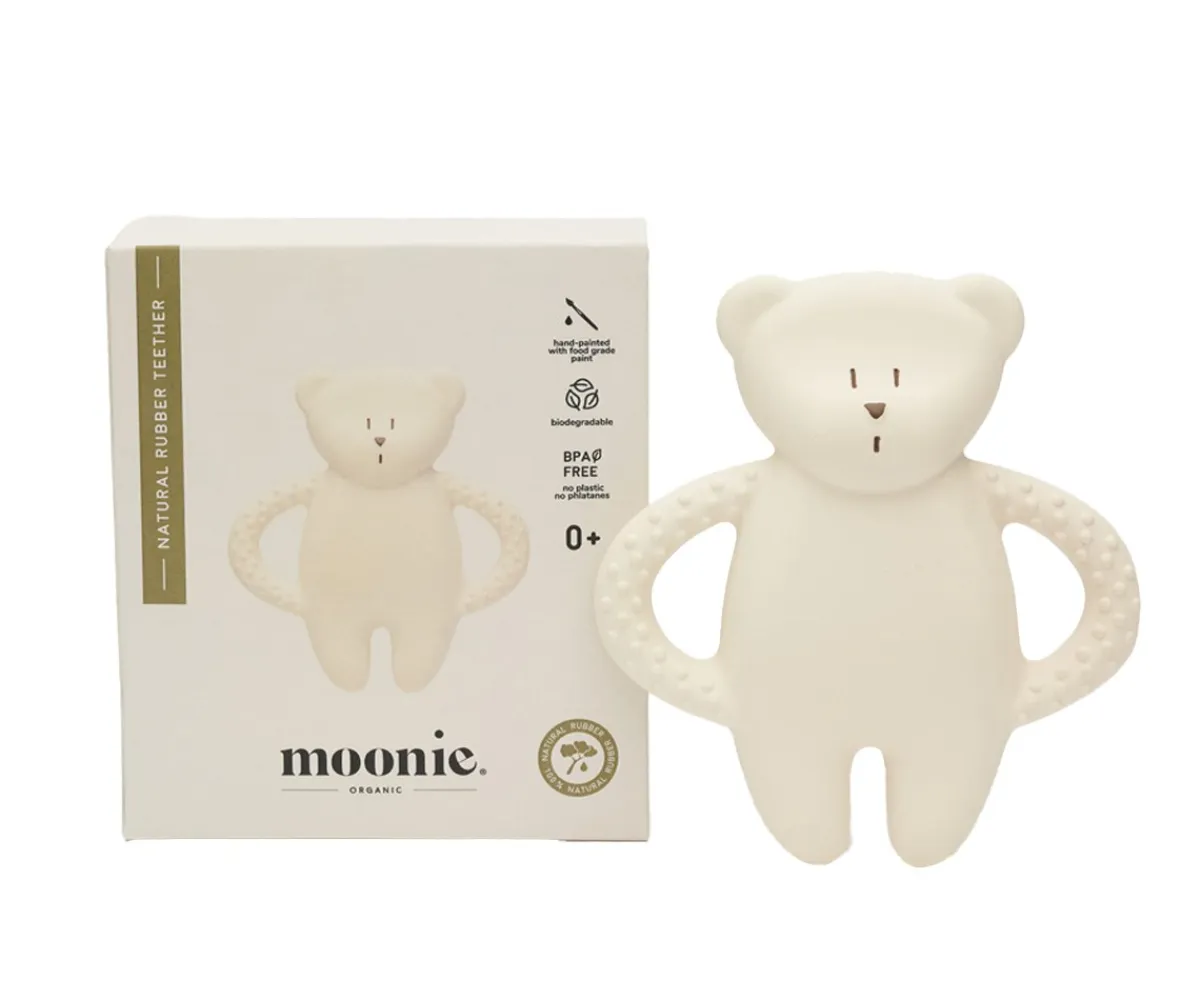 Mordedores^Moonie Mordedor de Caucho Natural Oso Polar