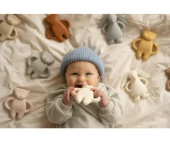 Mordedores^Moonie Mordedor de Caucho Natural Conejo Cream