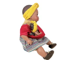 Muñecos^Nines d'Onil Muñeca Alika con Bebé Burgundy