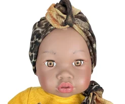 Muñecos^Nines d'Onil Muñeca Alika con Bebé Ocre