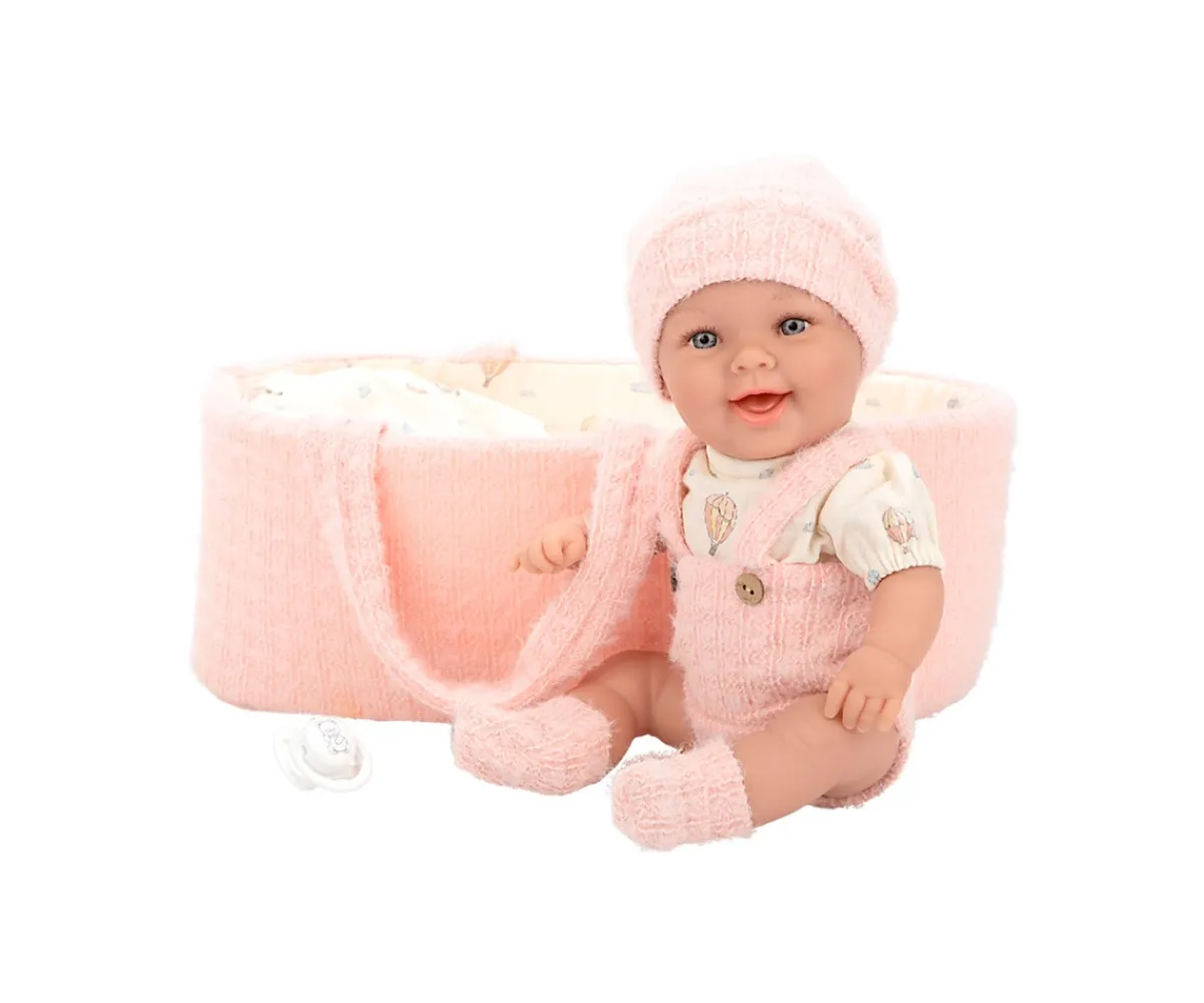 Muñecos^Arias Muñeca Elegance Gadi Rosa con Capazo 33 cm