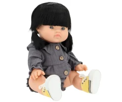 Muñecos^Minikane Muñeca Gordis Kaya con Pelele Léonore Gris Souris y Komvers Limón