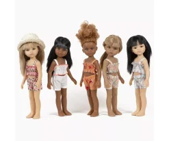 Muñecos^Minikane Muñeca Amiga Nora con Bañador Retro Blanco