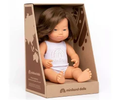 Muñecos^Miniland Muñeca Síndrome Down Caucásica 38cm