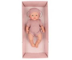 Muñecos^Así Muñeco Alex con Gorro y Body Punto Mauve