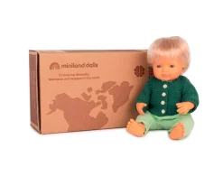 Hot Muñeco Bebé Caucásico 38 cm con Conjunto Forest Niños Juguetes Niños 4 Años|Juguetes Niños 3 Años