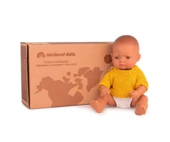 Clearance Muñeco Bebé Latino 32 cm con Conjunto Mostaza Niños Muñecos|Juguetes Para Niños De Un Año