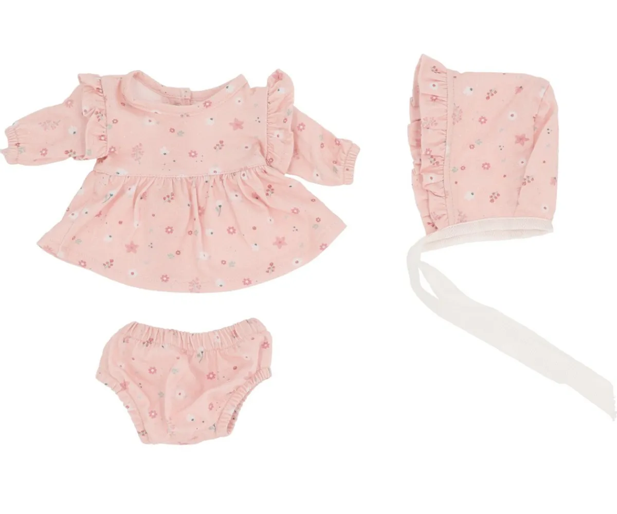 Muñecos^Monnëka Muñeco Helena con Vestido y Gorrito Pink Flowers