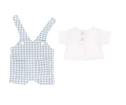 Muñecos^Monnëka Muñeco Mateo con Peto Vichy Azul