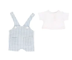 Muñecos^Monnëka Muñeco Mateo con Peto Vichy Azul