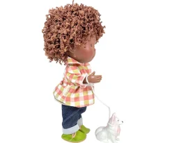 Muñecos^Nines d'Onil Muñeco Pippo Mulato con Mascota