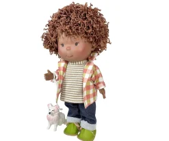 Muñecos^Nines d'Onil Muñeco Pippo Mulato con Mascota