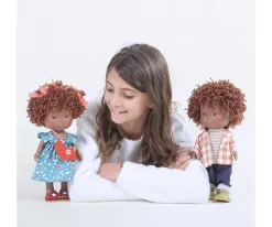 Muñecos^Nines d'Onil Muñeco Pippo Mulato con Mascota