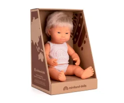 Online Muñeco Síndrome de Down Rubio 38cm Niños Juguetes Niños 3 Años|Muñecos