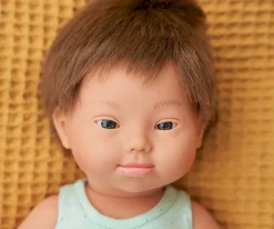 Muñecos^Miniland Muñeco Síndrome Down Caucásico 38cm