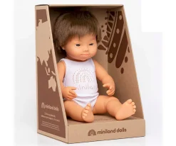 Muñecos^Miniland Muñeco Síndrome Down Caucásico 38cm