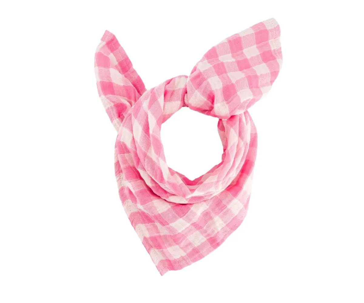 Muselinas Bebé^Rose in April Muselina Bianca Vichy Rose Fluo Talla L