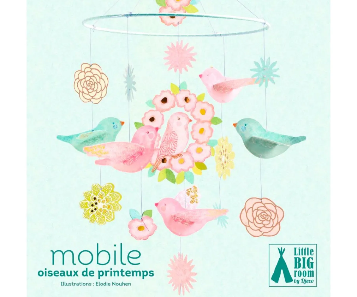 Juguetes Para Recién Nacidos^Djeco Móvil Cuna Pájaros de Primavera