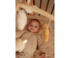 Juguetes Para Recién Nacidos^Little Dutch Móvil Musical Madera Newborn Naturals FSC