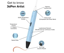 New My First 3D Pen Artist Purple Niños Juguetes Stem|Juguetes Niños + 10 Años