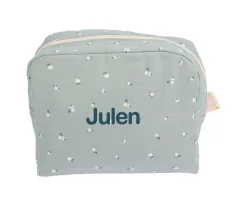 Neceseres^Cristina de Jos'h Neceser Grande Petite Fleur Vert Personalizable