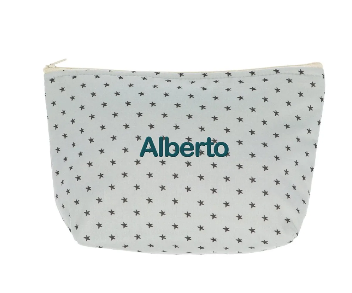 Neceseres Bebé Personalizados^Cristina de Jos'h Neceser Infantil Mini Star Grey Personalizable