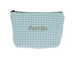 Outlet Neceser Infantil Nordic Check Blue Personalizable Niños Neceseres|Neceseres Bebé Personalizados