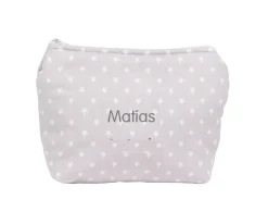 Online Neceser Infantil Personalizado Classic Star Gris Niños Neceseres Bebé Personalizados|Neceseres