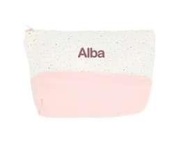 Neceseres Bebé Personalizados^Cristina de Jos'h Neceser Infantil Rainbow Dots Rosa Personalizable