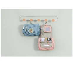 Neceseres^Lassig Neceser Mini Adventure Pattern Party Blue / Green