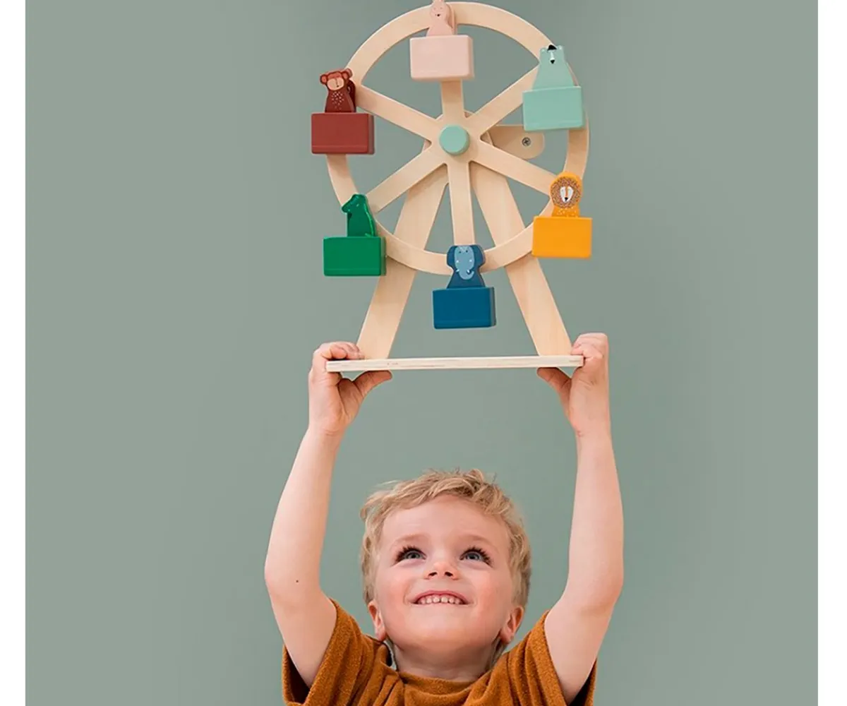 Juguetes Niños 3 Años^Trixie Noria de Madera Ferris