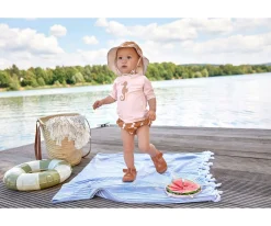 Bañadores Pañal^Lassig Pañal Bañador con Volantes Seahorse Caramel