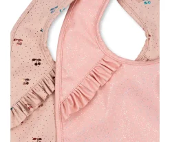 Hot Pack 2 Baberos Impermeables Cherry Sparkle Baberos|Baberos Impermeables