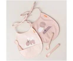 Discount Pack 2 Baberos Pocket Elphee Happy Clouds Powder Baberos Impermeables|Baberos