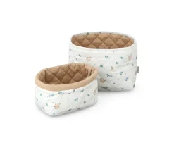 Outlet Pack 2 Cestas Acolchada Organizador Blueberries Niños Organizadores De Baño|Accesorios Para Bebé Y Niños