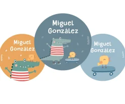Colecciones Vuelta Al Cole^Tutete Pack 3 Chapas Personalizadas Croc