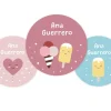 Colecciones Vuelta Al Cole^Tutete Pack 3 chapas Personalizadas Sugary