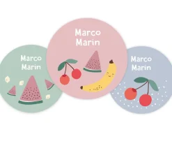 Online Pack 3 chapas Personalizadas Fruits Chapas Personalizadas|Colecciones Vuelta Al Cole