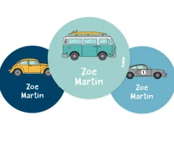 Colecciones Vuelta Al Cole^Tutete Pack 3 chapas Personalizadas Coches