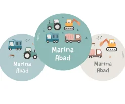 Outlet Pack 3 chapas Personalizadas Trucks Colecciones Vuelta Al Cole|Chapas Personalizadas