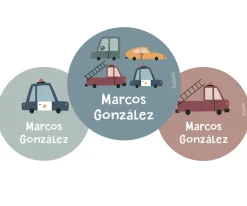 Colecciones Vuelta Al Cole^Tutete Pack 3 chapas Personalizadas Vintage Cars