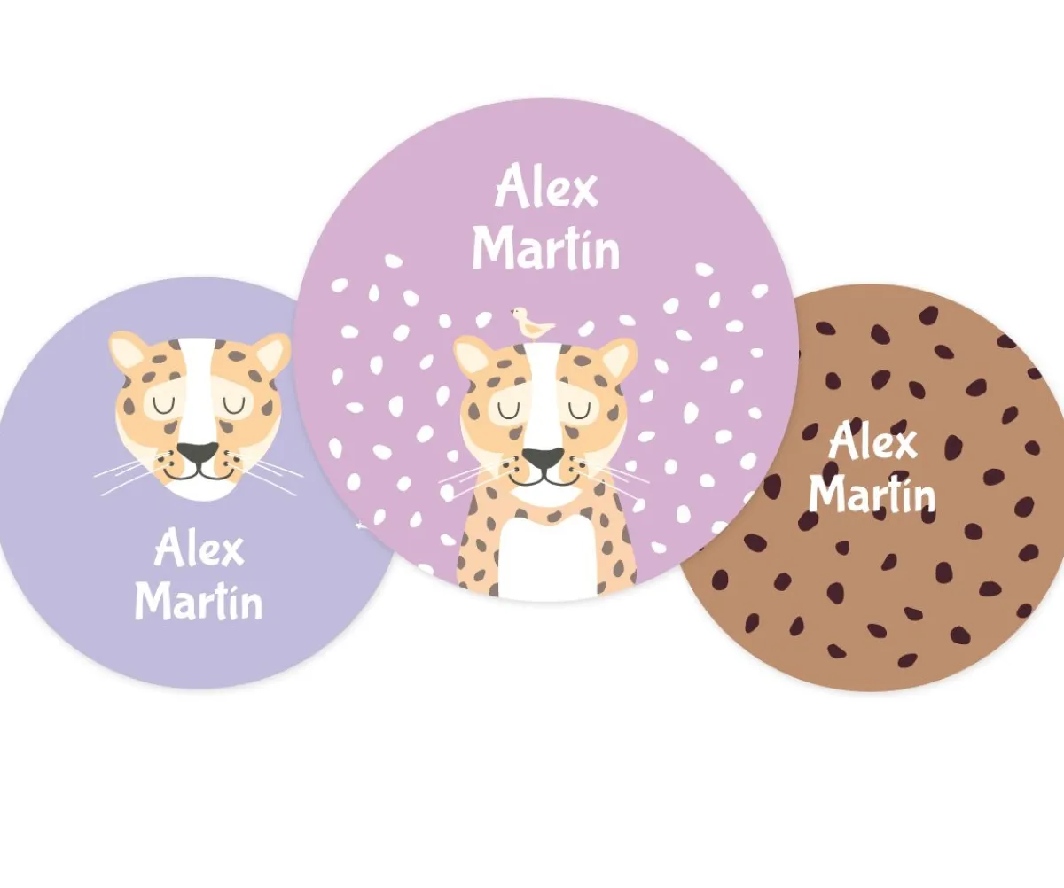 Clearance Pack 3 chapas Personalizadas Leopardo Colecciones Vuelta Al Cole|Chapas Personalizadas