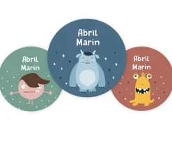 Sale Pack 3 chapas Personalizadas Little Monsters Chapas Personalizadas|Colecciones Vuelta Al Cole