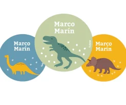 New Pack 3 chapas Personalizadas Mundo Dinosaurios Colecciones Vuelta Al Cole|Chapas Personalizadas