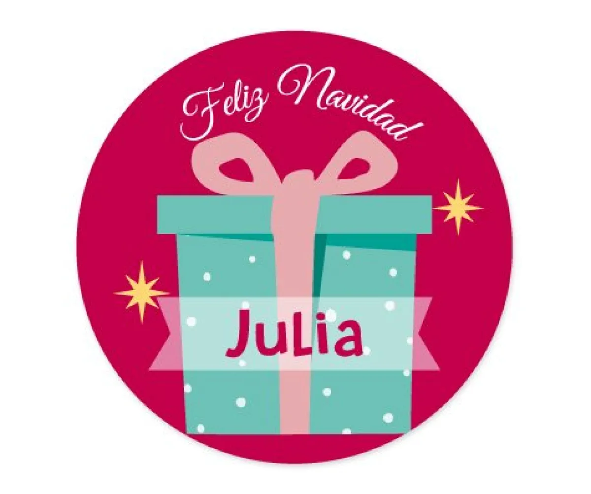 Chapas Navidad^Tutete Pack 3 chapas Personalizadas Papá Noel Rosa