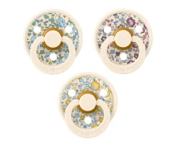Chupetes Con Diseños^BIBS Pack 3 Chupetes Try-It Liberty Eloise Ivory