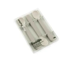 Cubiertos Infantiles^Done by Deer Pack 3 Cucharas para Bebé Fácil Agarre Foodie Sand