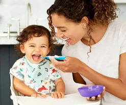 Vajilla Infantil^Munchkin Pack 4 Cuencos Pastel con Tapas y Cucharas Love-a-Bowl